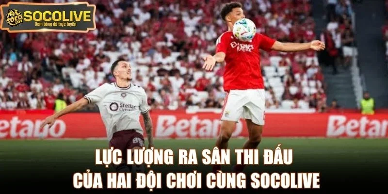 Lực lượng ra sân thi đấu của hai đội chơi cùng socolive