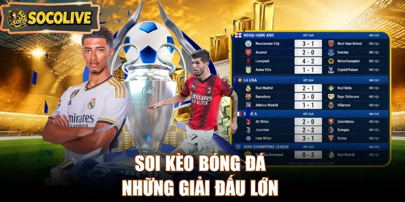 Soi kèo bóng đá những giải đấu lớn