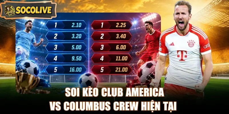 Soi kèo Club America vs Columbus Crew hiện tại